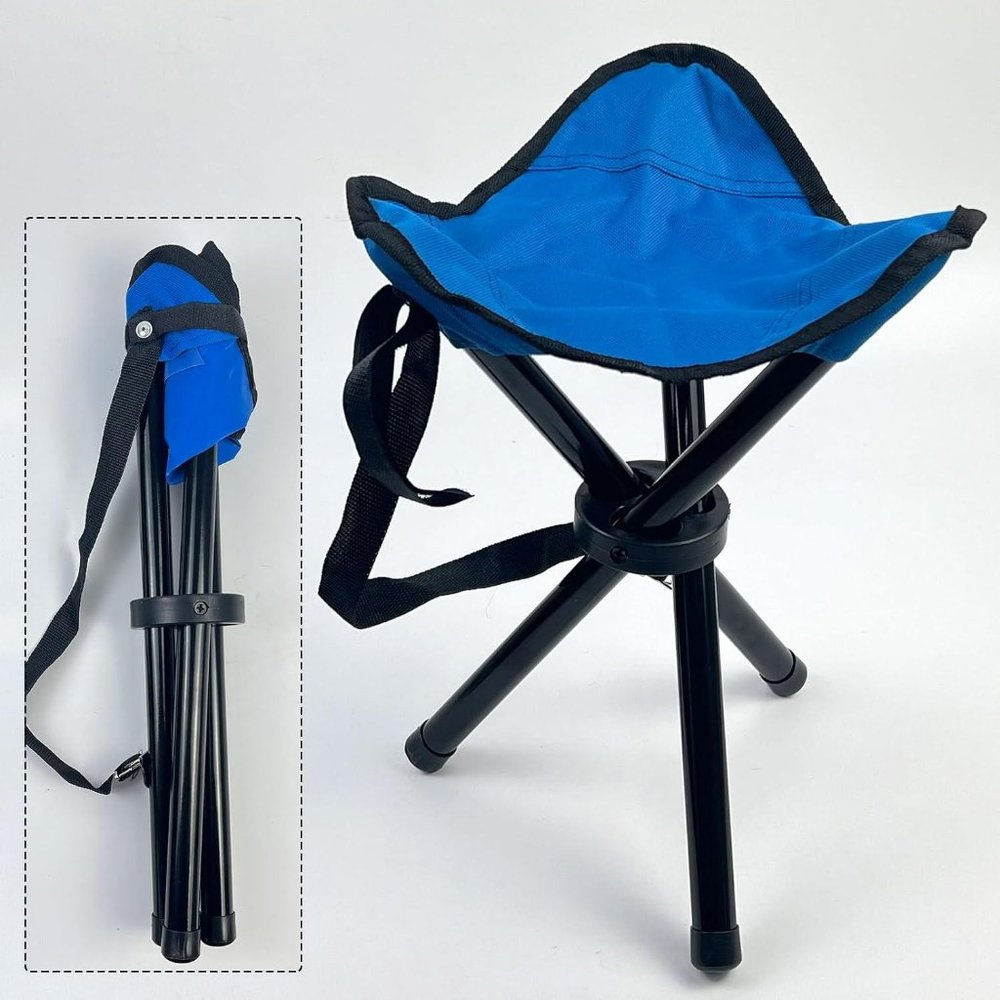 Portable Folding Camping Stool Outdoor Travel Beach Picnic Hiking (1 KitAnyColor